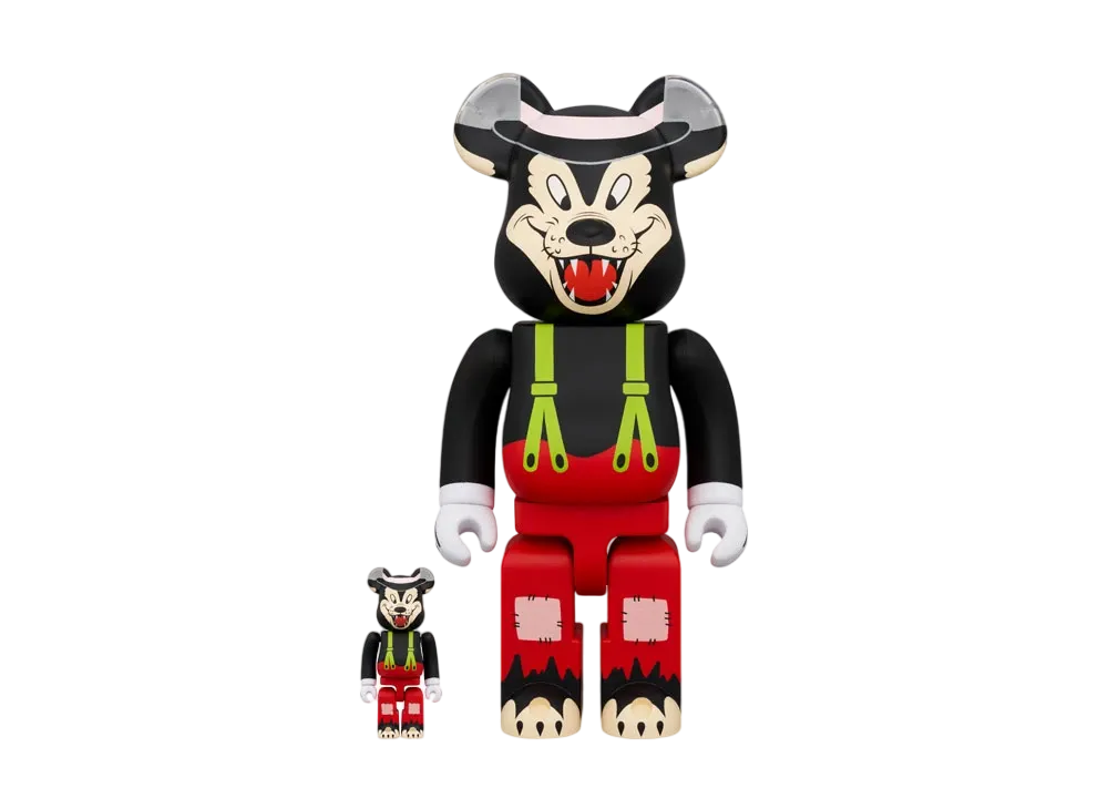 MEDICOM TOY "BEARBRICK" -THE BIG BAD WOLF- THE BIG BAD WOLF 100% & 400%