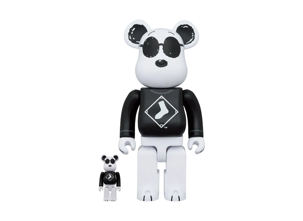 MEDICOM TOY "BEARBRICK" -MLB x PEANUTS- SNOOPY(WHITE SOX) 100% & 400%