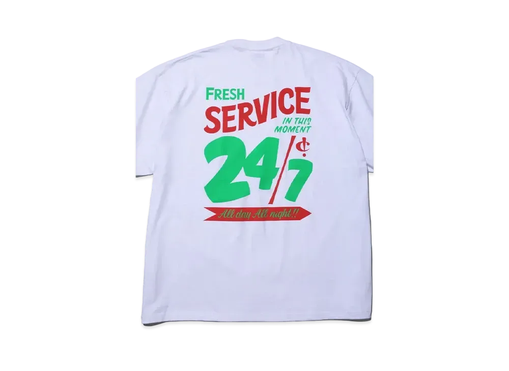 FreshService Corporate Printed S/S Tee All Day All Night "White/Green"
