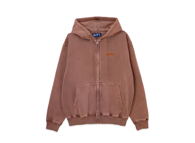 BoTT Pigment Dyed Zip Hoodie "Brown"