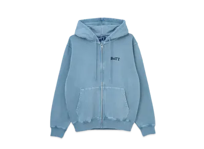 BoTT Pigment Dyed Zip Hoodie "Light Blue"