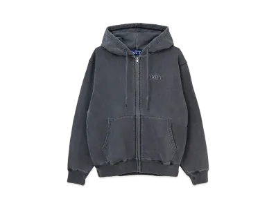 BoTT Pigment Dyed Zip Hoodie "Black"
