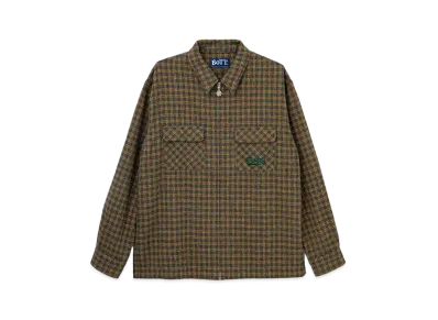 BoTT Zip Up Flannel Shirt "Green"