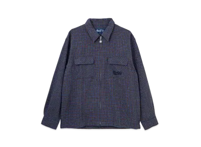 BoTT Zip Up Flannel Shirt "Navy"