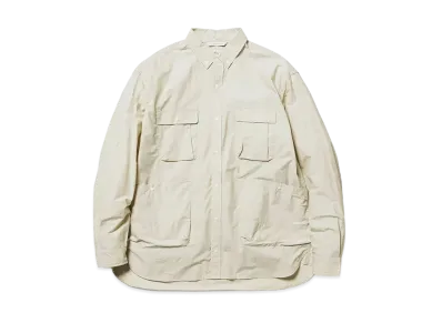 NANGA C/N Ripstop Camp Shirt "L.Beige"