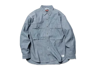 NANGA Hinoc Chambray Field Shirt "Navy"