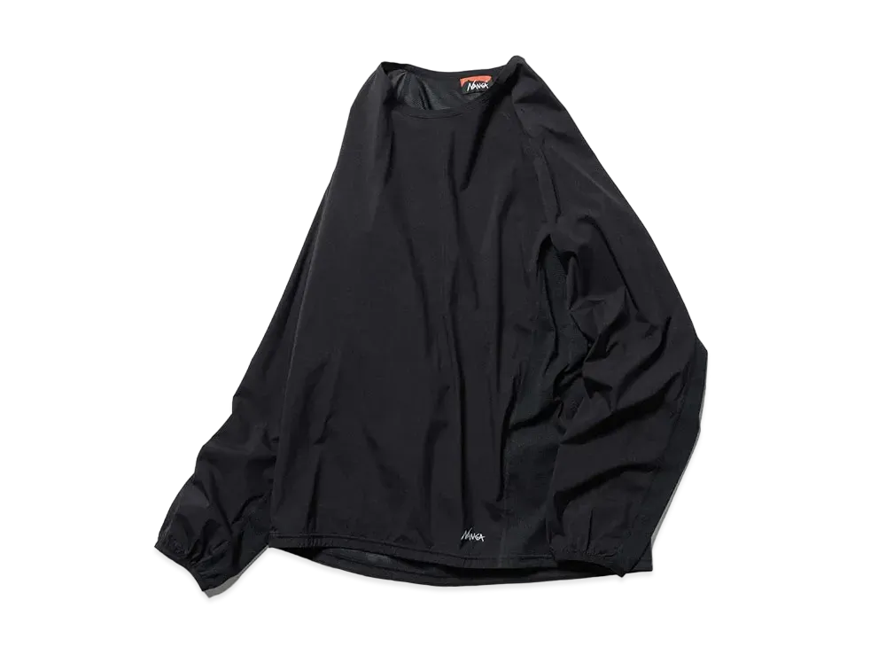 NANGA Hybrid Tech Hike L/S Tops "Black"