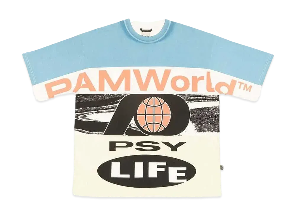 P.A.M. PSY LYF FLAG OVERSIZED TEE "MULTI"