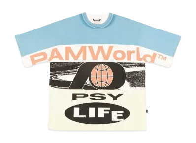 P.A.M. PSY LYF FLAG OVERSIZED TEE "MULTI"