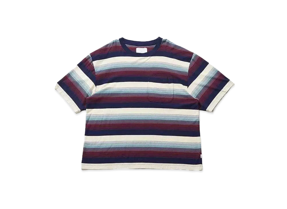 SUGARHILL MULTI STRIPE BIG TEE "RED STRIPE"