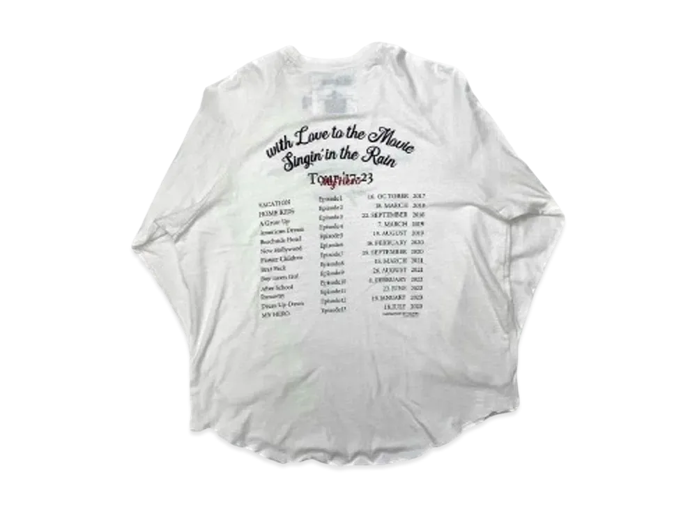 DAIRIKU Tour Big Raglan Tee "White"