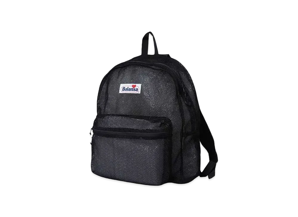 SOUND SHOP balansa Heart Logo Mesh Backpack "BLACK"