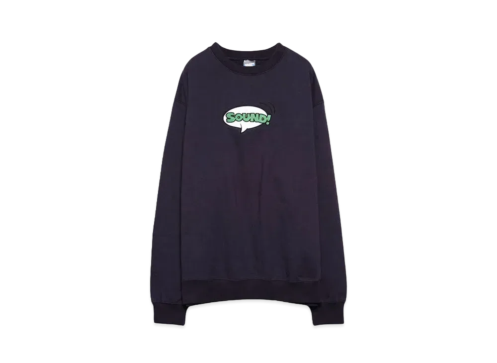 SOUND SHOP balansa Green Comic Sound Sweatshirt "NAVY"