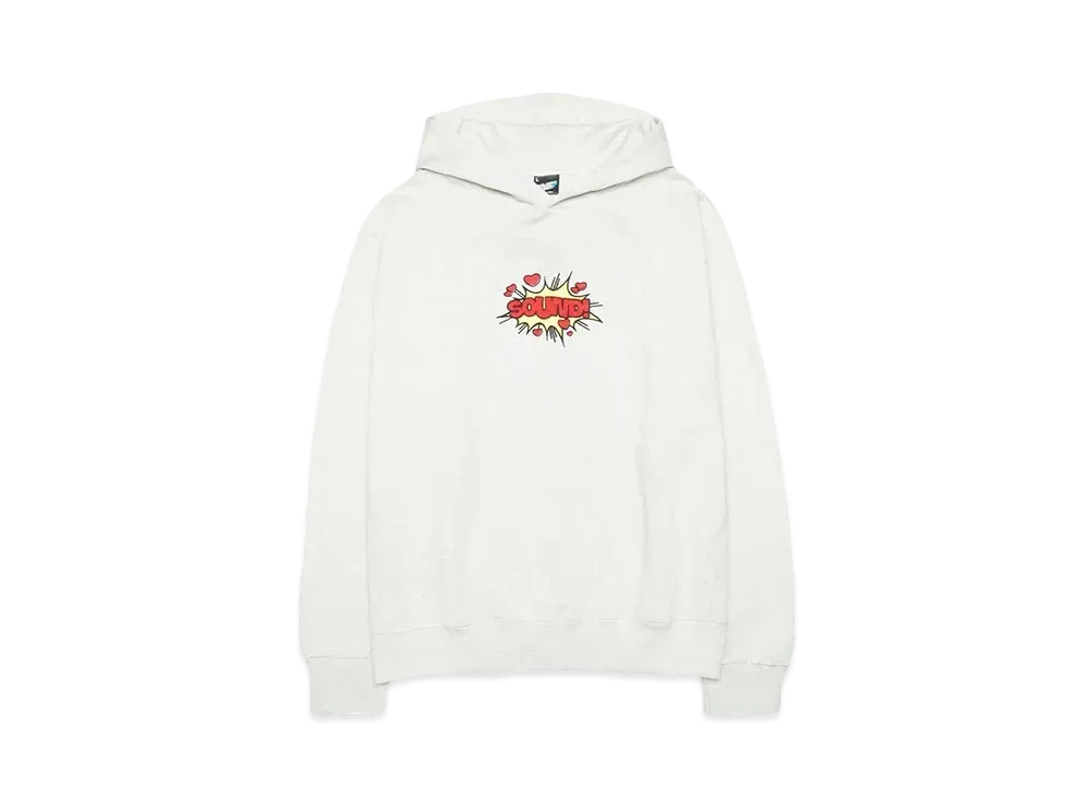 SOUND SHOP balansa Red Comic Sound Hoodie "ASH GRAY"