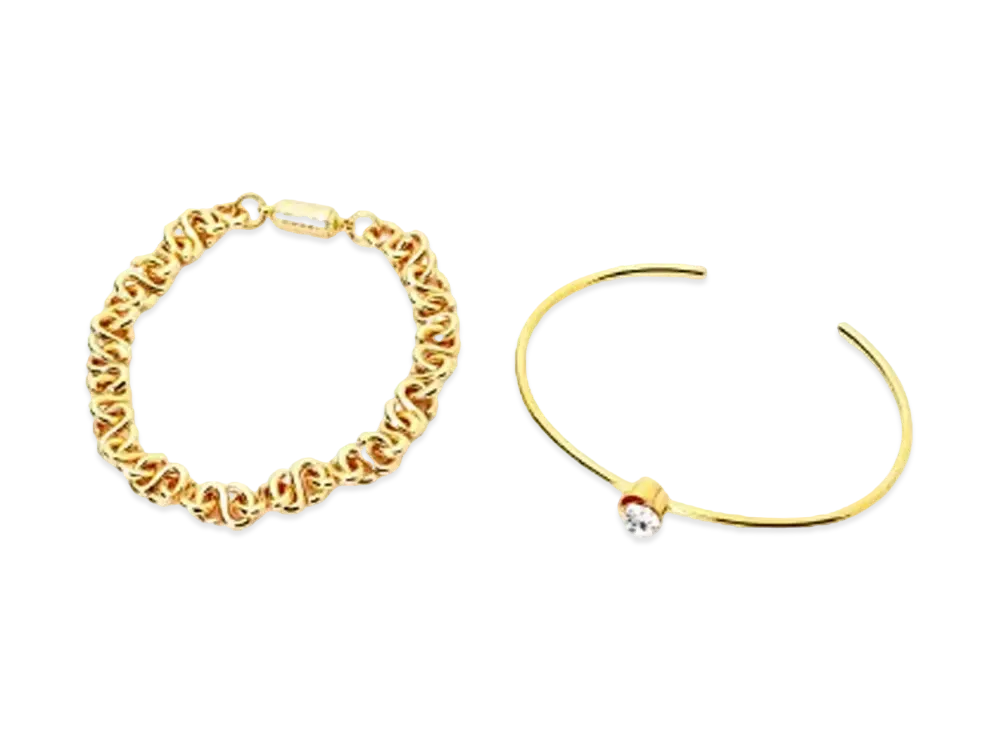 sacai Offset Bracelets "Gold"