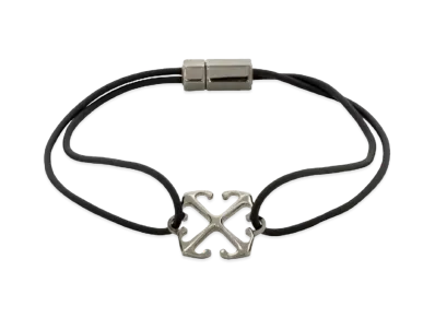 OFF-WHITE Arrow Logo Cord Bracelet "Black"