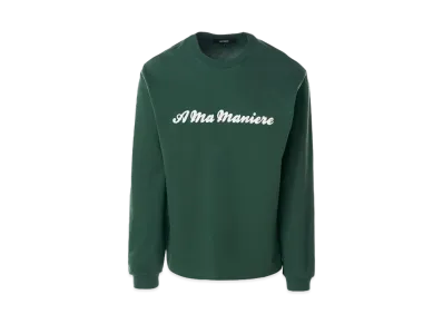 Nike JORDAN x A Ma Maniere Script Long Sleeve T-shirt "Green"