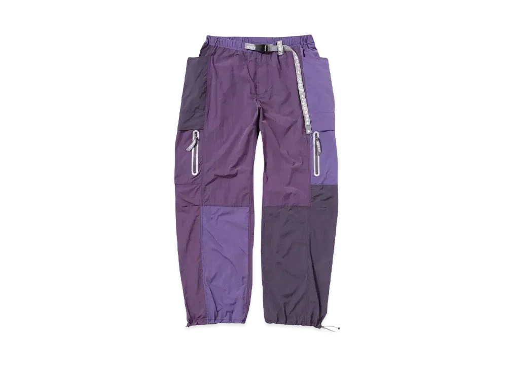 GRAMICCI x and wander PATCHWORK WIND PANT "MULTI PURPLE"