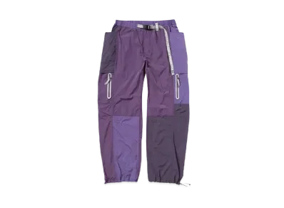 GRAMICCI x and wander PATCHWORK WIND PANT "MULTI PURPLE"