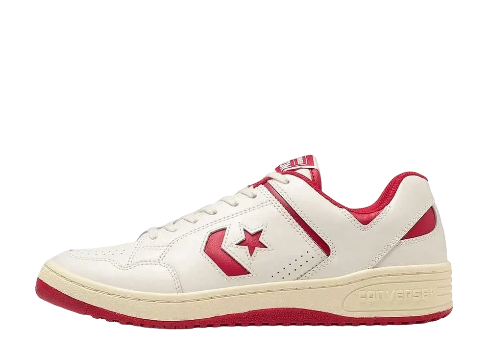 コンバース ウエポン OX "ホワイト/ダークレッド"
