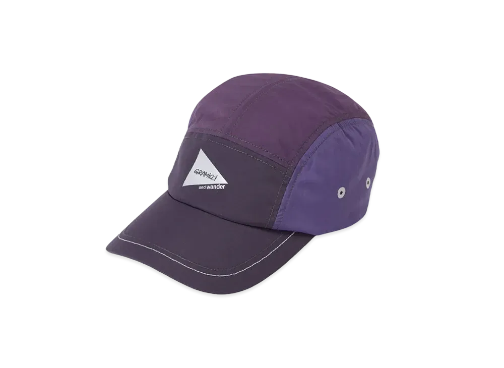 GRAMICCI x and wander PATCHWORK WIND CAP "MULTI PURPLE"