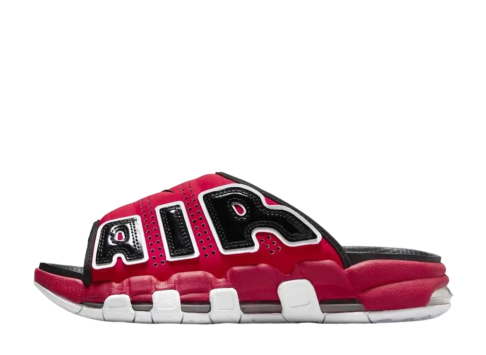 Nike Air More Uptempo Slide "University Red/Black" (FJ6035-600/FJ6036-600)