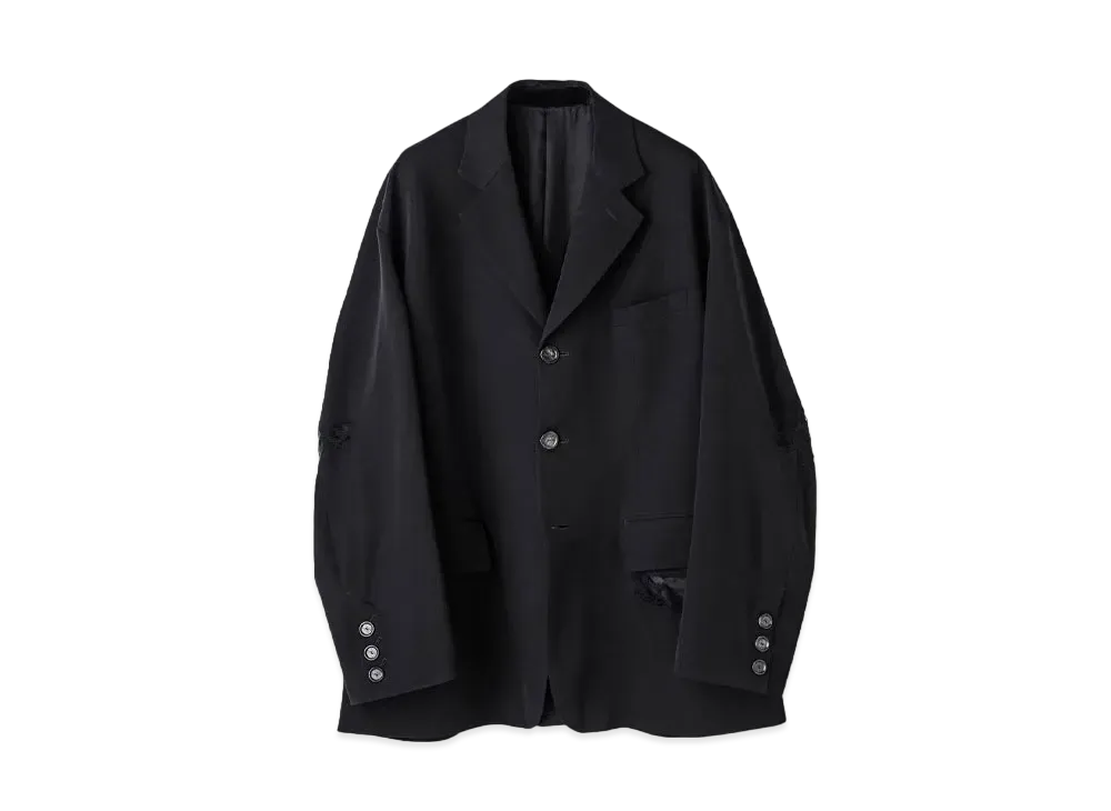 TAKAHIROMIYASHITATheSoloist. back gusset sleeve 3b notched lapel jacket.(clash) "black"