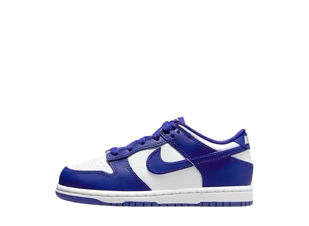 ナイキ PS ダンク ロー "ホワイト/ユニバーシティレッド/コンコルド"(キッズ)