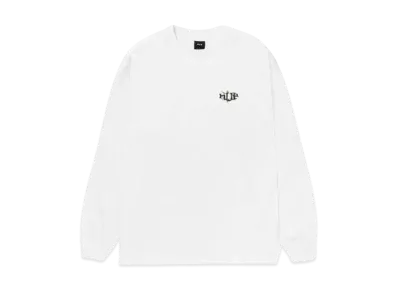 HUF Jazzy Groove Long Sleeve EMB Tee "White"