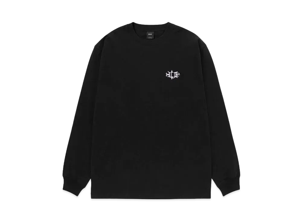 HUF Jazzy Groove Long Sleeve EMB Tee "Black"