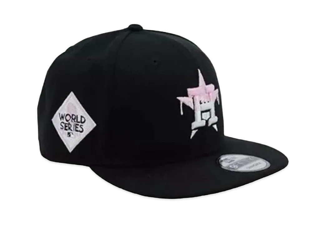 NEW ERA x THE CAP Pink Drip 9Thirty Houston Astros "Black"