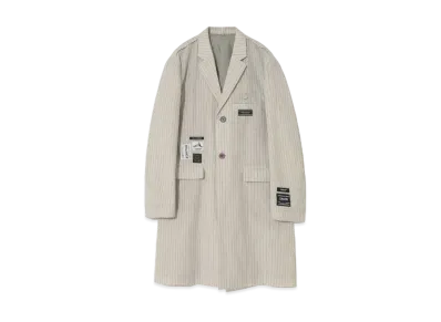 UNDERCOVER Linen Blend Wool Long Jacket "Ivory ST"