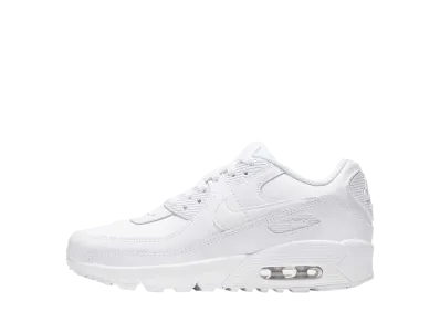 Nike GS Air Max 90 LTR "Triple White"