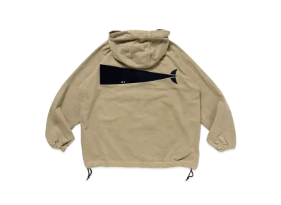 DESCENDANT Mole Hooded LS Shirt Pigment Dye "Beige"
