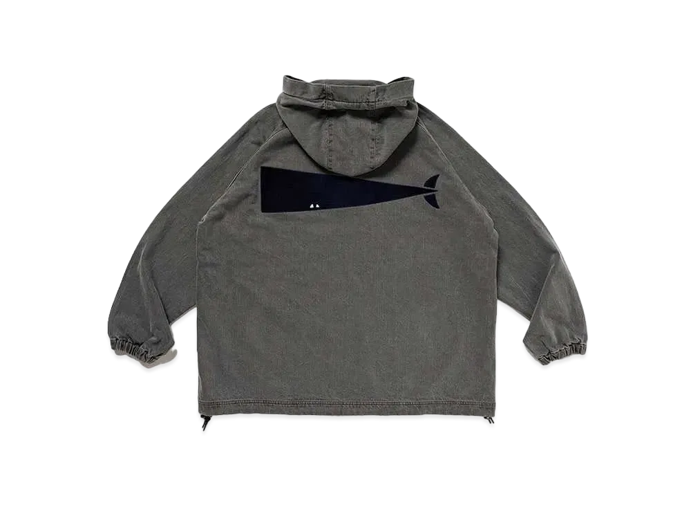 DESCENDANT Mole Hooded LS Shirt Pigment Dye "Gray"