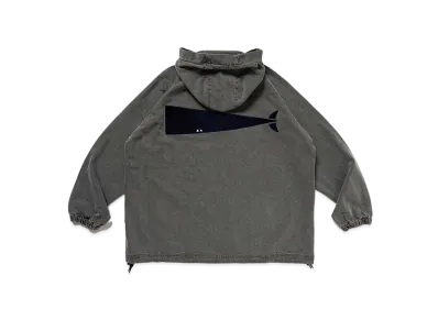 DESCENDANT Mole Hooded LS Shirt Pigment Dye "Gray"