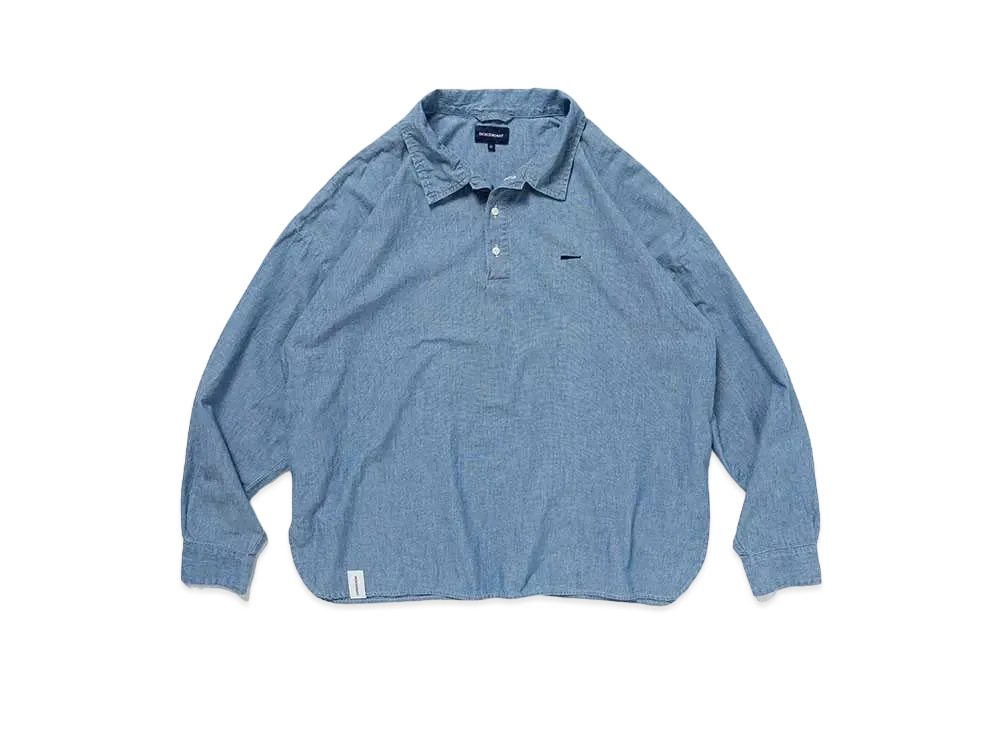 DESCENDANT Levit Chambray LS Shirt "Indigo"