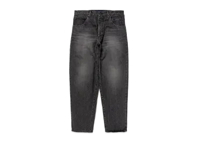 DESCENDANT 1995 Denim Trousers Baggy Hard Wash "Black"