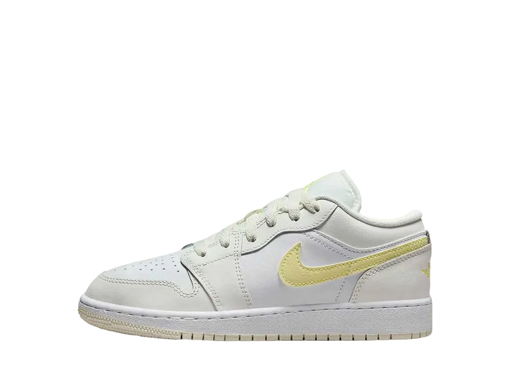 Nike GS Air Jordan 1 Low "Sail/White/Laser Fuchsia/Light Laser Orange"