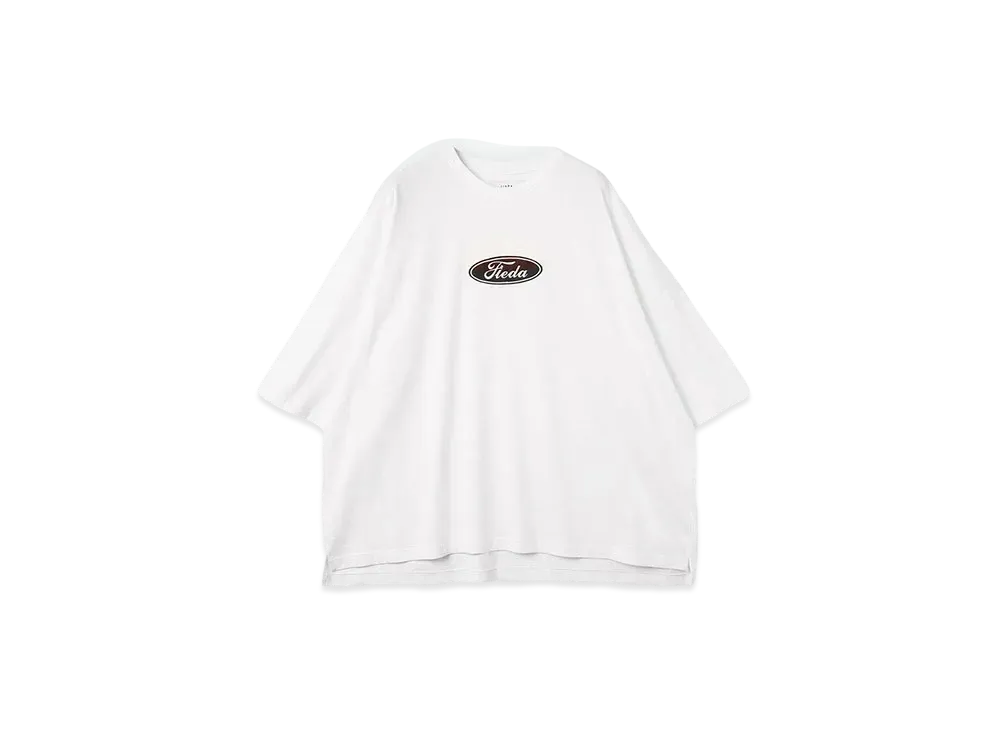 JieDa CAR FONT TEE "WHITE/BROWN"