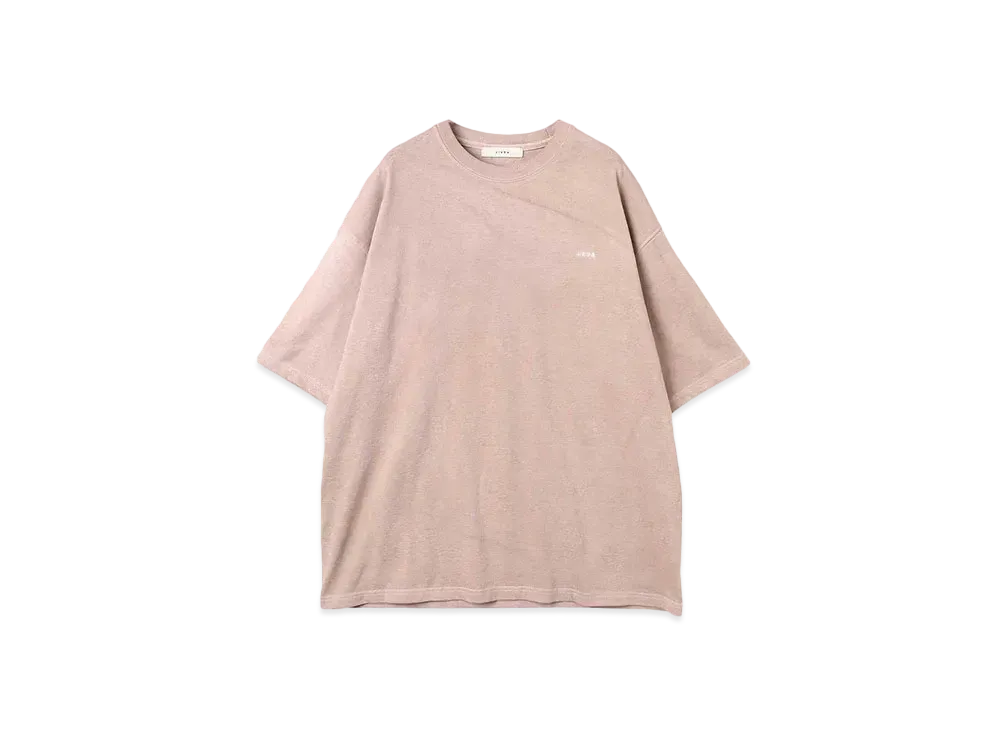 JieDa OVERDYE EMBROIDERY S/S TEE "LIGHT PINK"