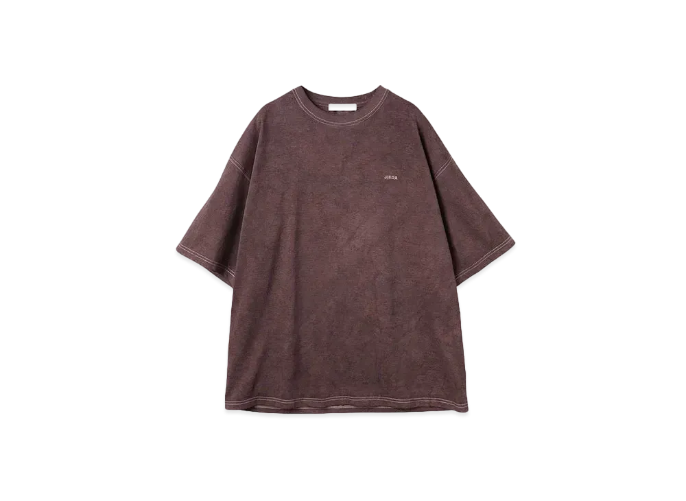 JieDa OVERDYE EMBROIDERY S/S TEE "BROWN"