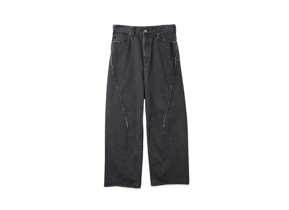 JieDa USED LOOSE FIT JEANS "BLACK"