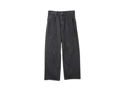JieDa USED LOOSE FIT JEANS "BLACK"