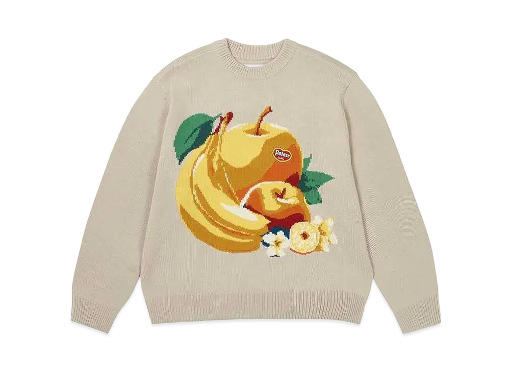 PALACE Fruit Life Knit "Soft White"