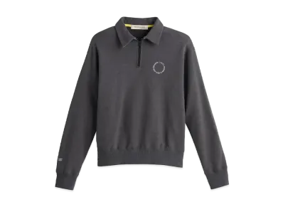 New Balance Uni-ssentials by TDS Cotton Cordura French Terry Quarter Zip Pullover "Black"