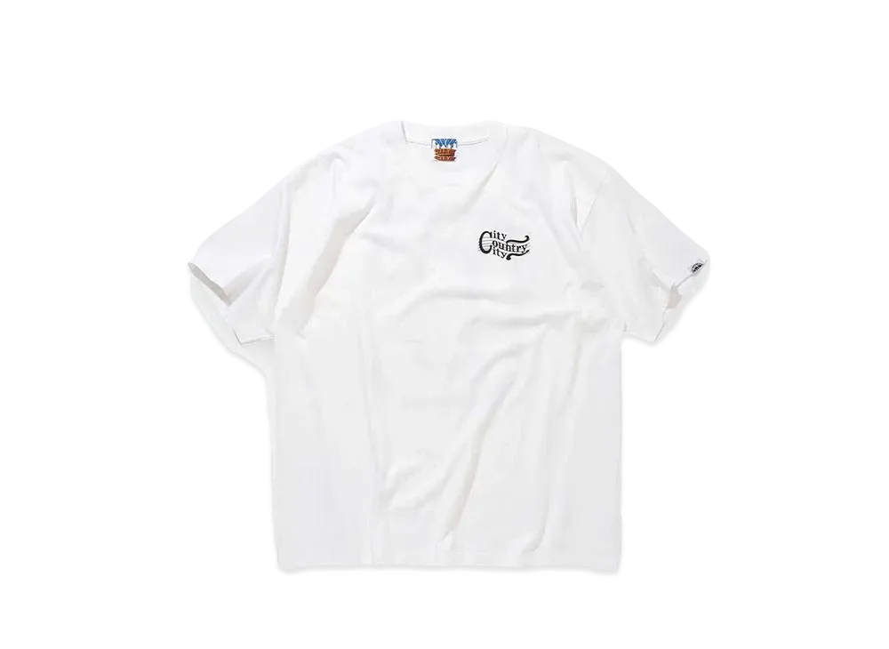CITY COUNTRY CITY Cotton T-shirt_C "WHITE"