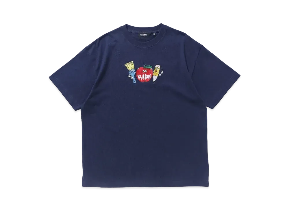 XLARGE PAINT LOGO S/S TEE "NAVY"