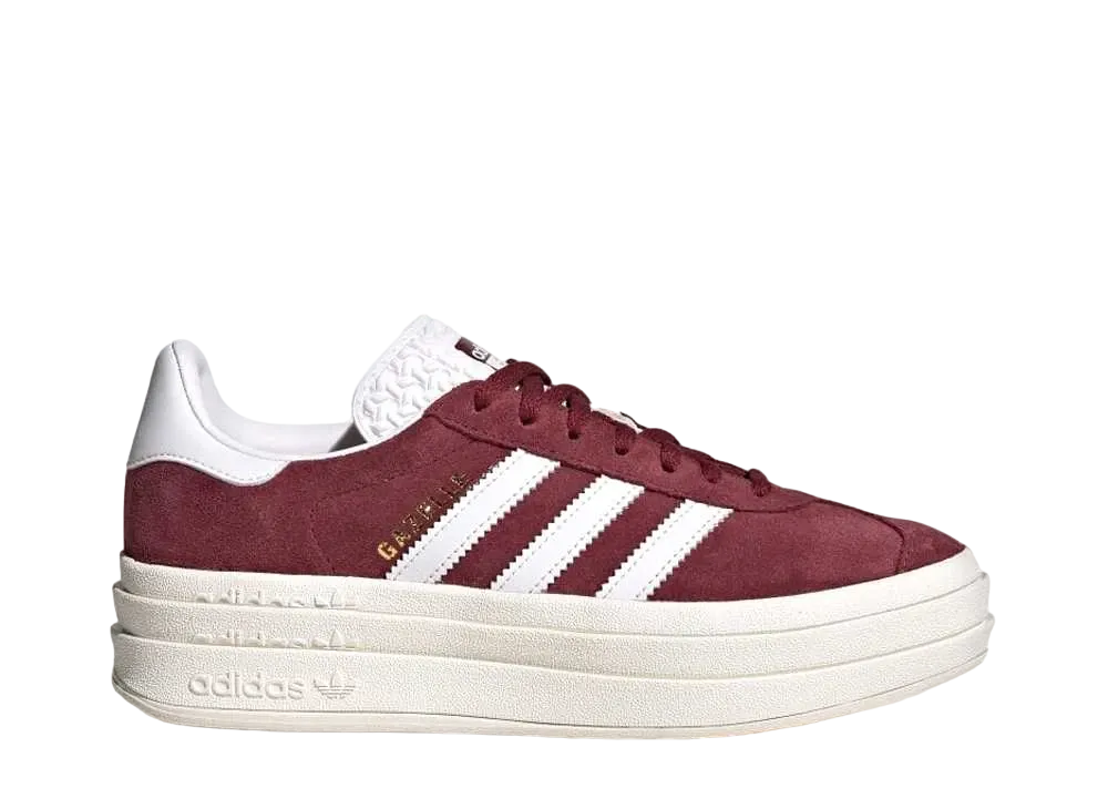 adidas Women's Gazelle Bold "Shadow Red/Footwear White/Core White"