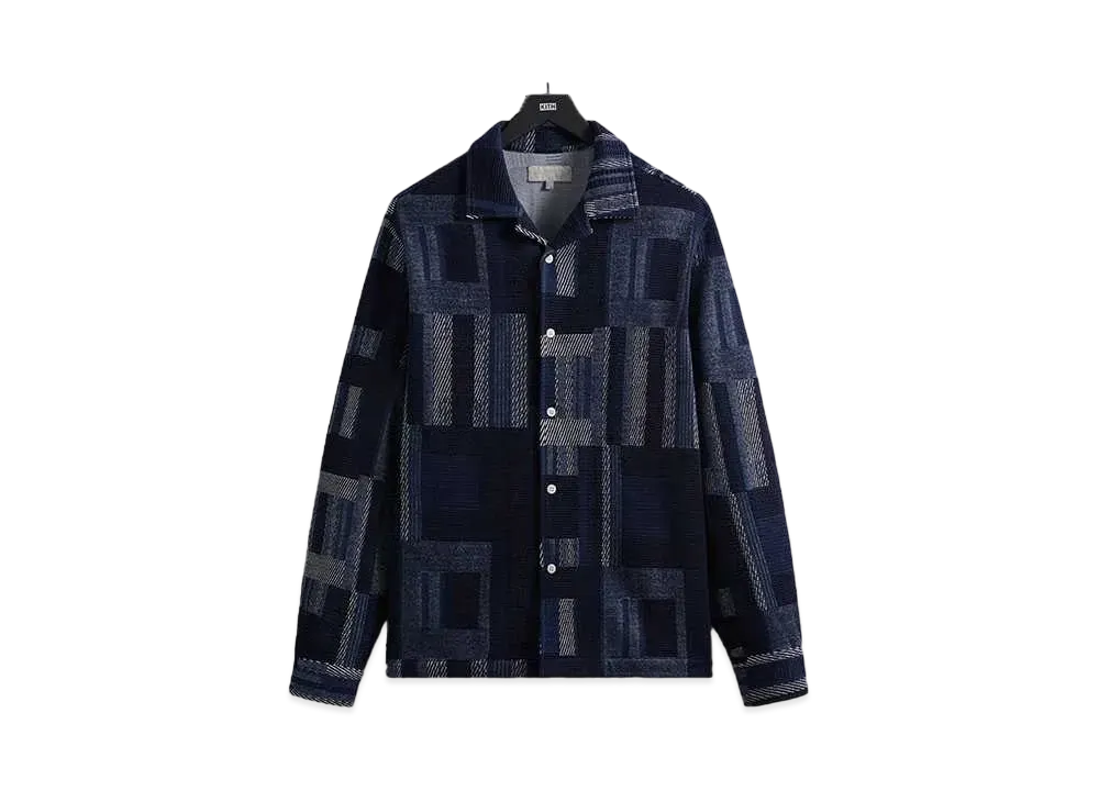 Kith Geometric Knit Cohen Shirt "Nocturnal"